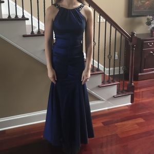 🎉SALE🎉 BOGO Caché Navy Blue Mermaid Prom Dress